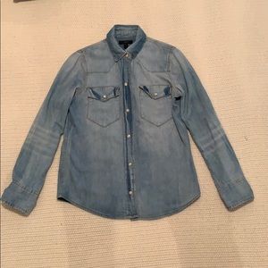 J. Crew Western Style Denim Shirt